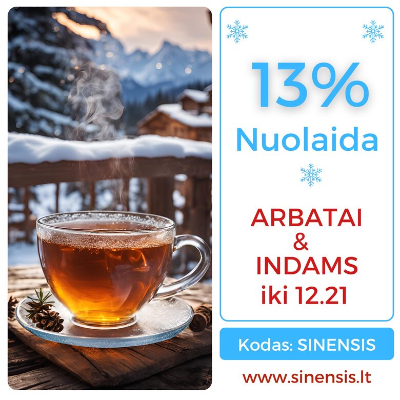 Kalėdine  nuolaida arbata ir indams